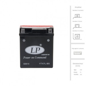 Akumuliatorius 6 Ah 100A EN 12V