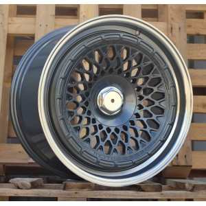 R18x8.5  10X112/120  ET  30  72.6  1308B  Gun Metal+Polished Lip (GMPL)  For RACIN  (Z4)  (ROTIFORM MOTOSPORT Style Rear+Front)