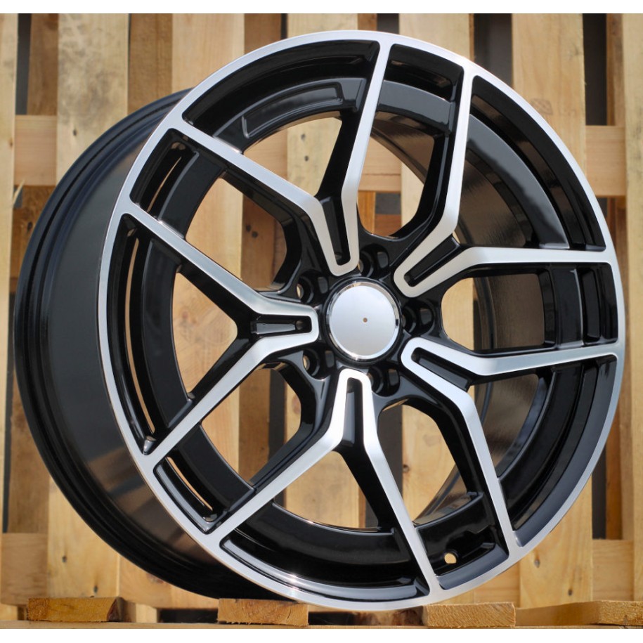 R19x8  5X112  ET  43  66.6  3S1034  Black Polished (MB)  For MER  (K2+K4+P)  (HYBRID FORGED NEW Model)