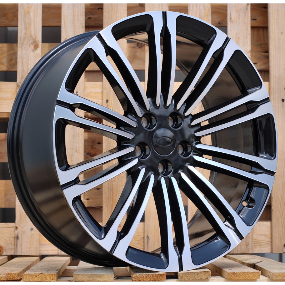 R22x9.5  5X120  ET  42.5  72.6  3S1066V  (FBX190)  Black Polished (MB)  For LAND  (P2)  (HYBRID FORGED (For M14x1.5 bolts))