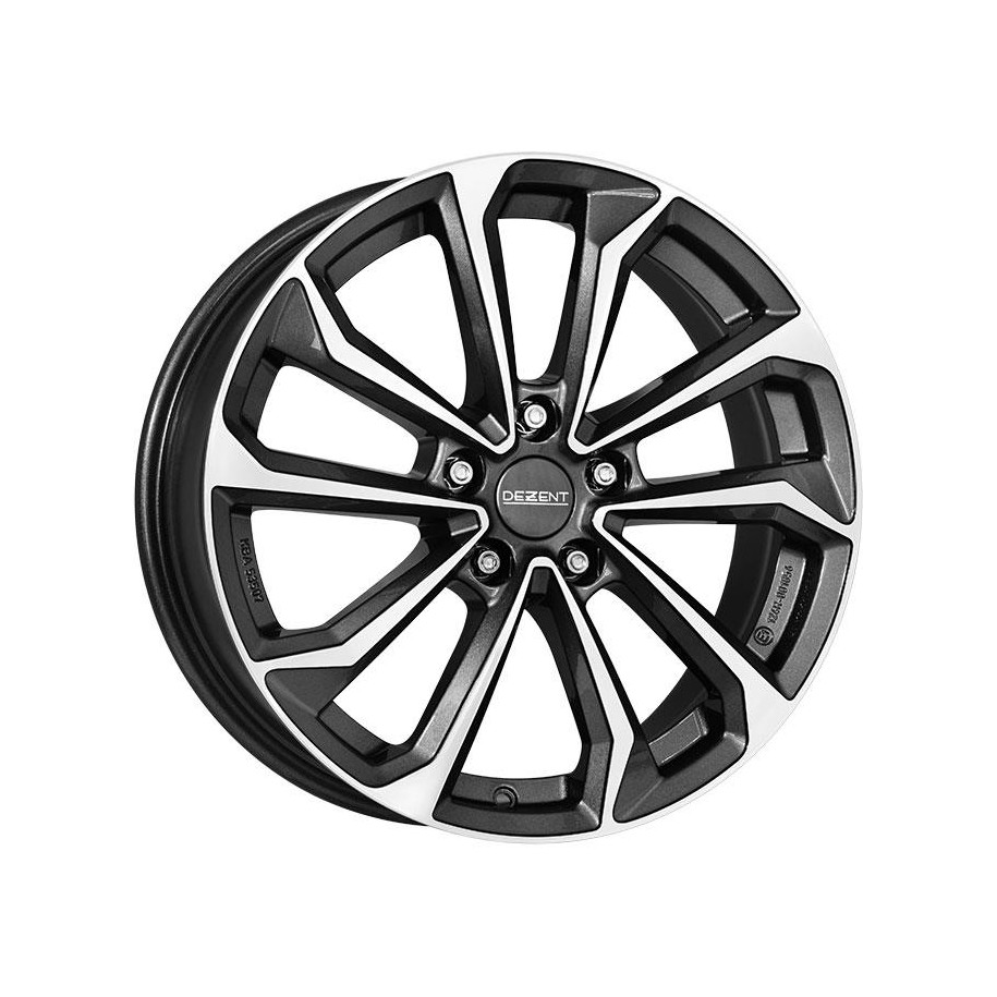 Dezent KS dark Gunmetal/polished 7,5x18 5x114.3 ET51 CB67,1 60° 730 kg TKSF0FP51E