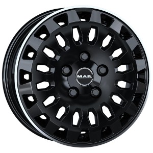 MAK Overland Gloss Black Mirror Ring 7x17 6x120 ET50 CB74,5 60° 1215 kg F7070RVGL50TR