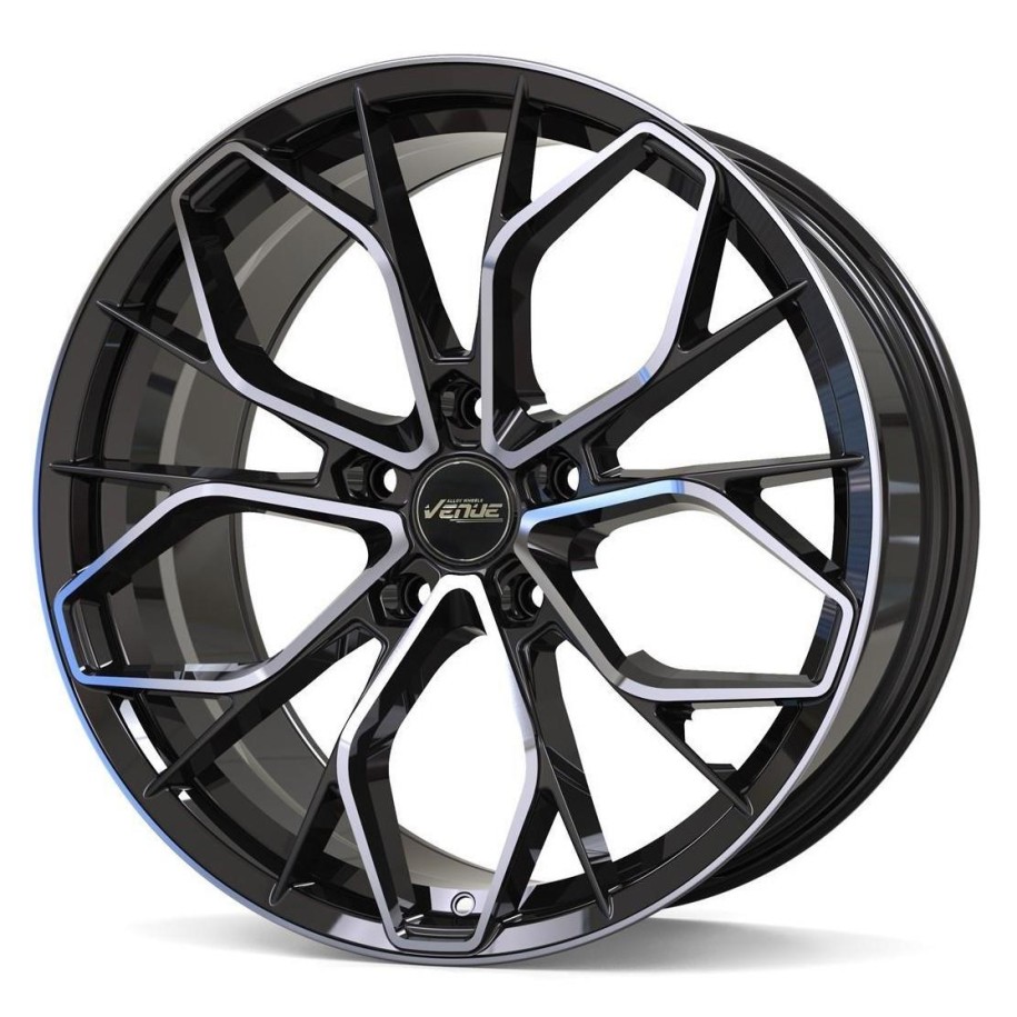 Venue Rocker Black Polished 9x20 5x120 ET35 CB72.6 60° 900 kg VROC209512035726BP