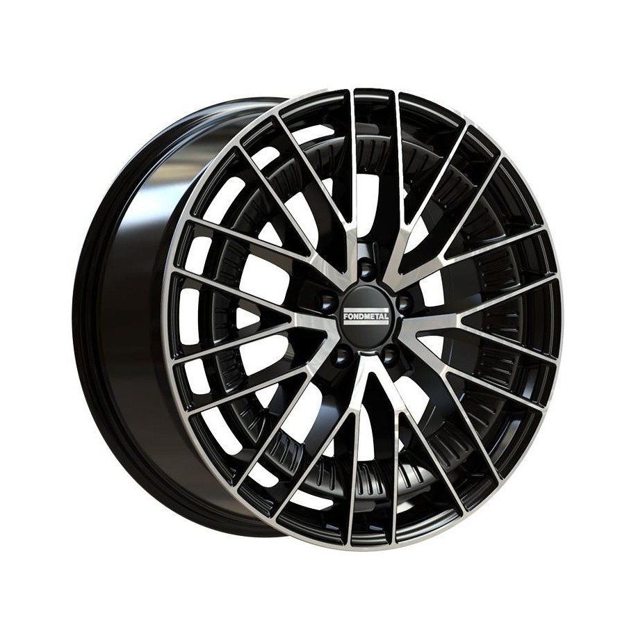 Fondmetal Kari Glossy Black Machined 9,5x20 5x112 ET22 CB66,6 (Long Bolt) R14 1000 kg RF19270