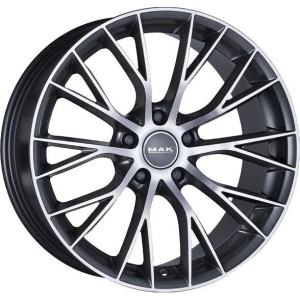 MAK Munchen Gun Met-Mirror Face 9x18 5x120 ET20 CB72,6 60° 705 kg F9080MUQM20NB