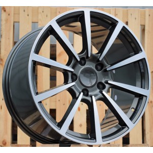 R19x11  5X130  ET  56  71.5  1067  Grey Polished (MG)  For PORCH  (P)  (Rear+Front)