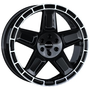 MAK Trek Gloss Black Mirror Ring 9x20 5x108 ET42 CB63,4 60° 1050 kg F9020TKGL42GD3X