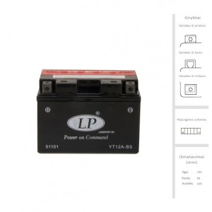 Akumuliatorius 10 Ah 175 A EN 12V