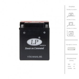 Akumuliatorius 12 Ah 210A EN 12V
