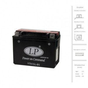 Akumuliatorius 13 Ah 210A EN 12V