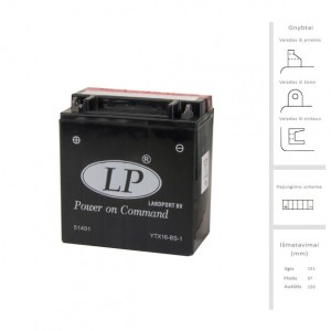 Akumuliatorius 14 Ah 230A EN 12V