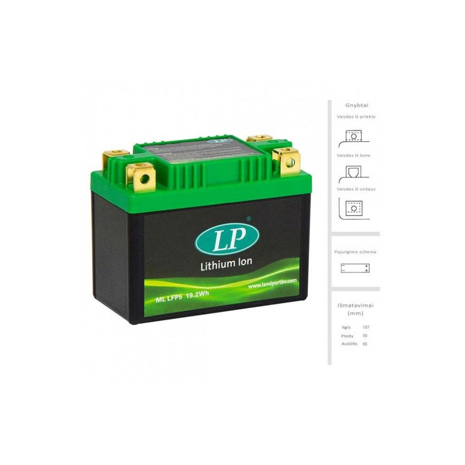 Akumuliatorius 19.2Wh 105 A EN 12V