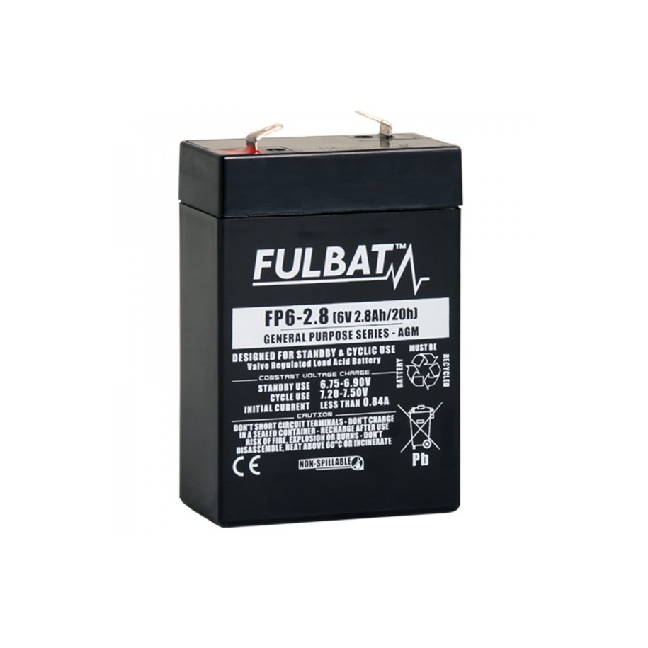 Akumuliatorius 2.8 Ah 6V AGM