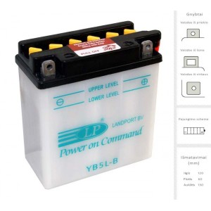 Akumuliatorius 5 Ah 60A EN 12V