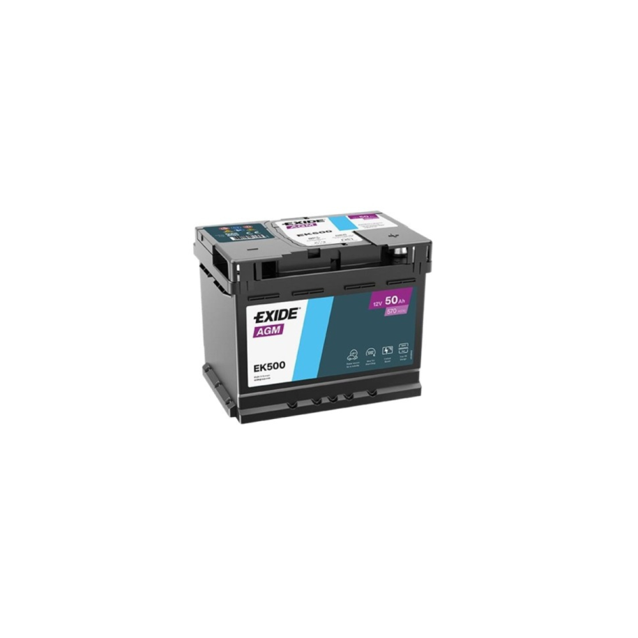 Akumuliatorius 50 Ah 570 A EN 12V AGM