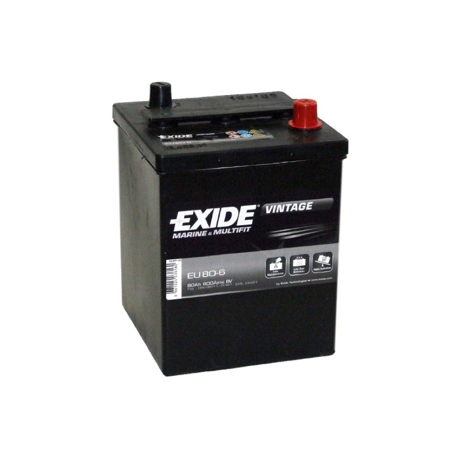 Akumuliatorius 80 Ah 600 A EN 6V