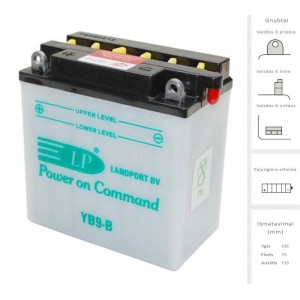 Akumuliatorius 9 Ah 95A EN 12V
