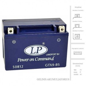 Akumuliatorius 9 Ah 145 A EN 12V