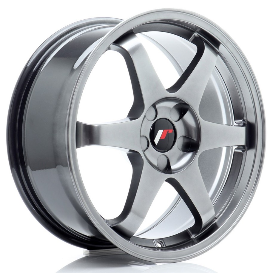JR Wheels JR3 18x8 ET40 5x108 Hyper Black
