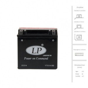 Akumuliatorius 12 Ah 200A EN 12V
